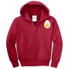 Youth Fleece Full Zip Hooded Sweatshirt Thumbnail