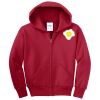 Youth Fleece Full Zip Hooded Sweatshirt Thumbnail