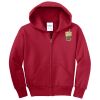 Youth Fleece Full Zip Hooded Sweatshirt Thumbnail