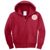 Youth Fleece Full Zip Hooded Sweatshirt Thumbnail