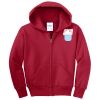 Youth Fleece Full Zip Hooded Sweatshirt Thumbnail