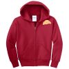 Youth Fleece Full Zip Hooded Sweatshirt Thumbnail