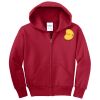 Youth Fleece Full Zip Hooded Sweatshirt Thumbnail
