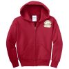 Youth Fleece Full Zip Hooded Sweatshirt Thumbnail