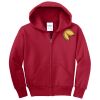 Youth Fleece Full Zip Hooded Sweatshirt Thumbnail