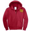 Youth Fleece Full Zip Hooded Sweatshirt Thumbnail