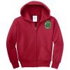 Youth Fleece Full Zip Hooded Sweatshirt Thumbnail