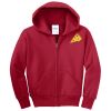 Youth Fleece Full Zip Hooded Sweatshirt Thumbnail