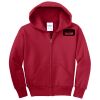 Youth Fleece Full Zip Hooded Sweatshirt Thumbnail