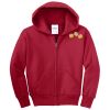 Youth Fleece Full Zip Hooded Sweatshirt Thumbnail