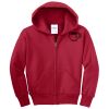 Youth Fleece Full Zip Hooded Sweatshirt Thumbnail