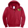 Youth Fleece Full Zip Hooded Sweatshirt Thumbnail
