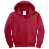 Youth Fleece Full Zip Hooded Sweatshirt Thumbnail