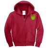 Youth Fleece Full Zip Hooded Sweatshirt Thumbnail