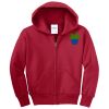 Youth Fleece Full Zip Hooded Sweatshirt Thumbnail