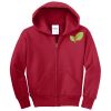 Youth Fleece Full Zip Hooded Sweatshirt Thumbnail