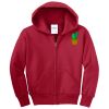 Youth Fleece Full Zip Hooded Sweatshirt Thumbnail