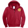 Youth Fleece Full Zip Hooded Sweatshirt Thumbnail