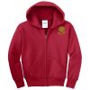 Youth Fleece Full Zip Hooded Sweatshirt Thumbnail
