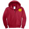 Youth Fleece Full Zip Hooded Sweatshirt Thumbnail