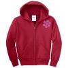 Youth Fleece Full Zip Hooded Sweatshirt Thumbnail
