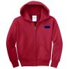 Youth Fleece Full Zip Hooded Sweatshirt Thumbnail