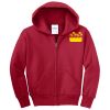 Youth Fleece Full Zip Hooded Sweatshirt Thumbnail