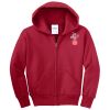 Youth Fleece Full Zip Hooded Sweatshirt Thumbnail