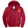 Youth Fleece Full Zip Hooded Sweatshirt Thumbnail
