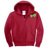Youth Fleece Full Zip Hooded Sweatshirt Thumbnail