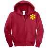 Youth Fleece Full Zip Hooded Sweatshirt Thumbnail