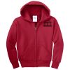 Youth Fleece Full Zip Hooded Sweatshirt Thumbnail