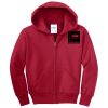 Youth Fleece Full Zip Hooded Sweatshirt Thumbnail
