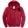 Youth Fleece Full Zip Hooded Sweatshirt Thumbnail
