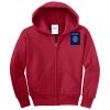 Youth Fleece Full Zip Hooded Sweatshirt Thumbnail