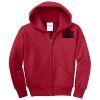 Youth Fleece Full Zip Hooded Sweatshirt Thumbnail