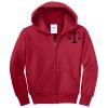 Youth Fleece Full Zip Hooded Sweatshirt Thumbnail