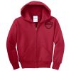 Youth Fleece Full Zip Hooded Sweatshirt Thumbnail
