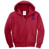 Youth Fleece Full Zip Hooded Sweatshirt Thumbnail