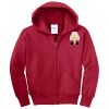 Youth Fleece Full Zip Hooded Sweatshirt Thumbnail