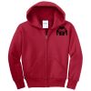 Youth Fleece Full Zip Hooded Sweatshirt Thumbnail
