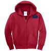 Youth Fleece Full Zip Hooded Sweatshirt Thumbnail