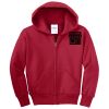 Youth Fleece Full Zip Hooded Sweatshirt Thumbnail