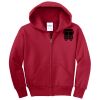 Youth Fleece Full Zip Hooded Sweatshirt Thumbnail