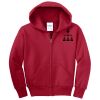 Youth Fleece Full Zip Hooded Sweatshirt Thumbnail