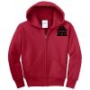 Youth Fleece Full Zip Hooded Sweatshirt Thumbnail