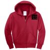 Youth Fleece Full Zip Hooded Sweatshirt Thumbnail