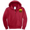 Youth Fleece Full Zip Hooded Sweatshirt Thumbnail