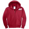 Youth Fleece Full Zip Hooded Sweatshirt Thumbnail