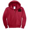 Youth Fleece Full Zip Hooded Sweatshirt Thumbnail